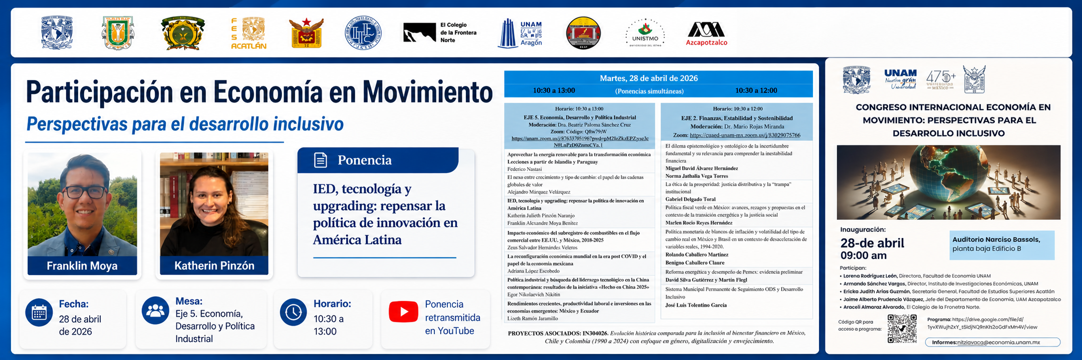 Congreso internacional Economía en movimiento: perspectivas para el desarrollo inclusivo